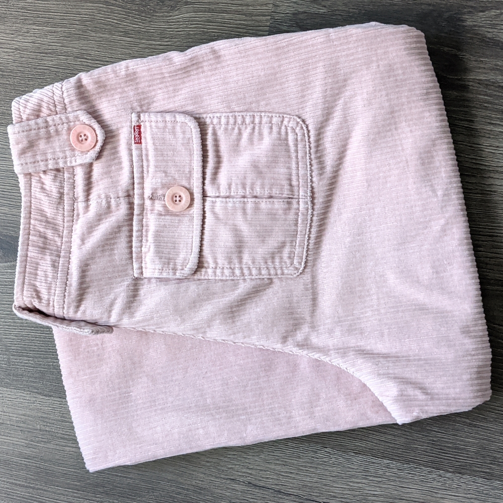Esprit Light Pink Corduroy Wide Leg Pants Size 9